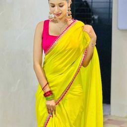 VRAGI Embroidered Pure Georgette Maheshwari Saree-picture-31