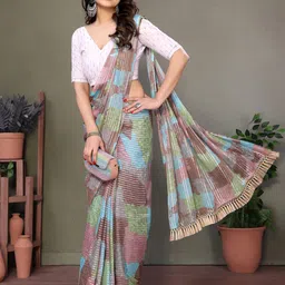 KALINI Zari Pure Georgette Saree-picture-17