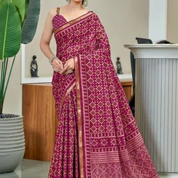 Anouk Ethnic Motifs Pure Cotton Saree-image-61