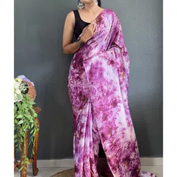 Mitera Abstract Printed Pure Chiffon Ready to Wear Saree-image-47