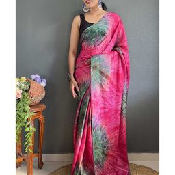 Mitera Tie and Dye Pure Chiffon Ready to Wear Saree-image-58