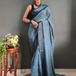 Mitera Ethnic Motifs Woven Design Zari Ready to Wear Saree-picture-20