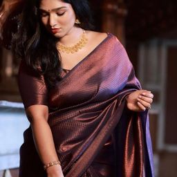ZIBLON Woven Design Zari Banarasi Saree-image-45