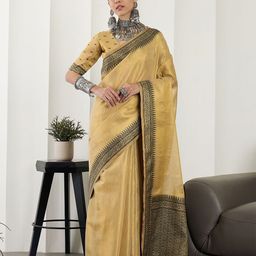 Dori Woven Design Zari Tissue Banarasi Saree-image-28