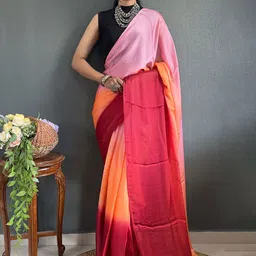 Mitera Ombre Pure Crepe Ready to Wear Saree-image-71