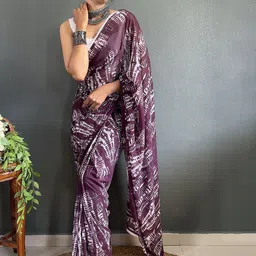 Sidhidata Ethnic Motifs Printed Ready to Wear Saree-image-53