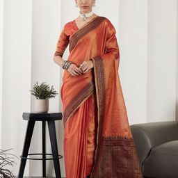 Dori Woven Design Zari Tissue Banarasi Saree-image-30