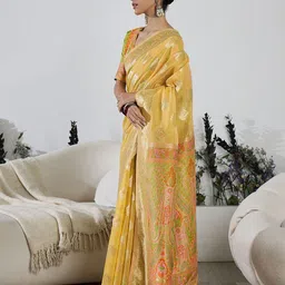 Sangria Woven Design Zari Banarasi Saree-picture-26