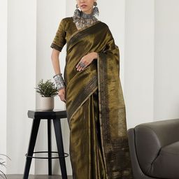 Dori Woven Design Zari Tissue Saree-image-26