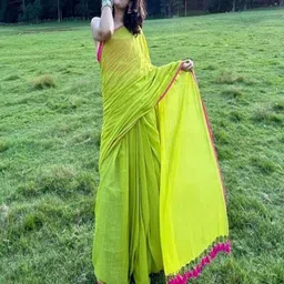 Sitanjali Pure Georgette Bagh Saree With Gotta Patti-image-26