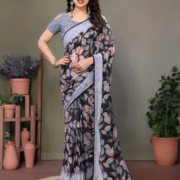 KALINI Printed Pure Georgette Saree-picture-13