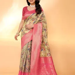 Sidhidata Woven Design Zari Banarasi Saree-image-40