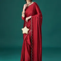 kasee Beads and Stones Satin Sarees-picture-27
