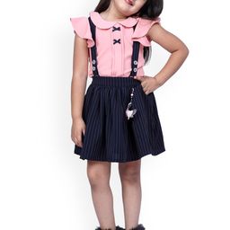 Peppermint Girls Striped Dungarees-picture-25