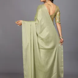 Rhey Fusion Saree With Embroidered Work Blouse image 2