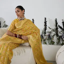 Sangria Woven Design Zari Banarasi Saree-image-77
