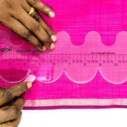 Tailoring Scallop Shaped Scale, Pattern Drafting Tool for Garment Design Drafting Kit-17