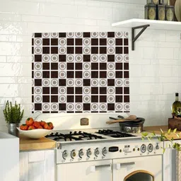 Jaamso Royals Brown & Beige Abstract Printed Self Adhesive Wallpaper-24