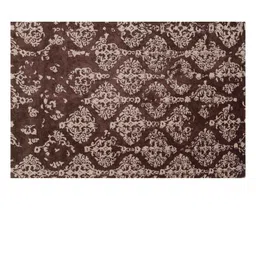 PRESTO Brown and Beige Abstract Hand Tufted Wool Carpet-9