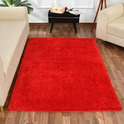 PRESTO Red Tufted Soft Feel Anti-Skid Carpet-24