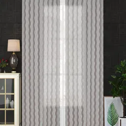 Aura White 2 Pieces Sheer Window Curtains-image-14