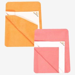 Bodycare Set of 2 Assorted Solid Water Resistant Cotton Dry Sheet-88
