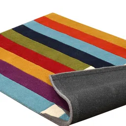 PRESTO Red Pencil Abstract Hand Tufted Woolen Rectangular Carpet image 3