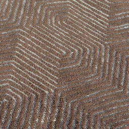 PRESTO Brown Abstract Rectangular Floor Carpet image 5