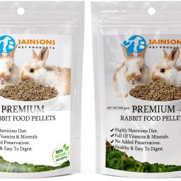 Premium Adult Pellet Rabbit Food, Nutritionist Choice Rabbit Food Pellets Diet Vegetable 1.8 kg (2x0.9 kg) Dry Adult, Senior, Young Rabbit Food-image-46