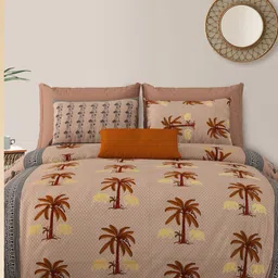 LIVING ROOTS Multicoloured Floral 210 TC King Bedsheet with 2 Pillow Covers-picture-25