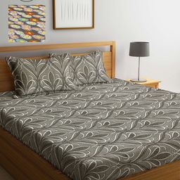 Arrabi Pack Of 2 Multicoloured Ethnic Motifs 300 TC 2 King Bedsheet with 4 Pillow Covers-78