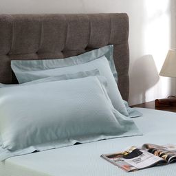 MASPAR Blue 200 TC King Bedsheet with 2 Pillow Covers-picture-38