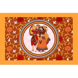 POORAK Maroon & Red Ethnic Motifs 104 TC Cotton Queen Bedsheet Set image 4