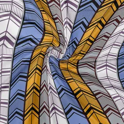 LABHAM Crystal White & Blue Abstract Printed 140 TC Single Bedsheet with 1 Pillow Covers image 5