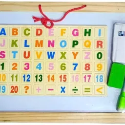 Children Educational 3in1 Writing Board with White and Black Board for Kids-image-38