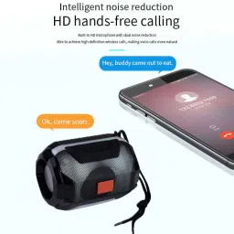 Techobucks Bluetooth Speaker Built-in Mic, 360° Loud Stereo with 6 RGB Colors 10 W Bluetooth Speaker image 3