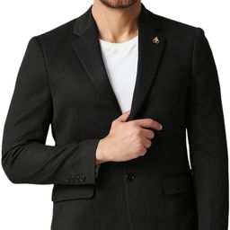 killer Men Self Design Single Breasted Casual Blazer-picture-31