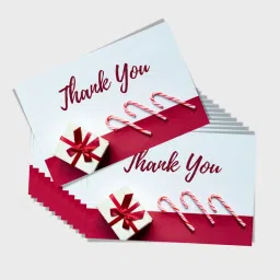 Thank You Card, Red Celebration Design Greeting Card-27