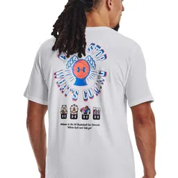 UNDER ARMOUR Graphic Printed Can't Stop What's Coming Short Sleeves Cotton T-Shirt-image-24