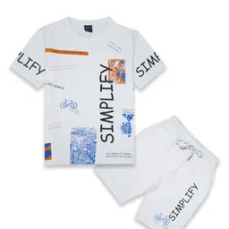 CAVIO Boys Printed T-shirt with Shorts-54
