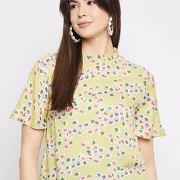 Mayra Floral Print Flared Sleeve Top-image-80