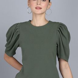 Mast & Harbour Puff Sleeves Regular Top-image-29