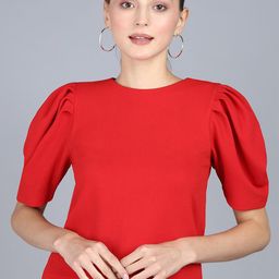 Mast & Harbour Puff Sleeves Regular Top-image-30
