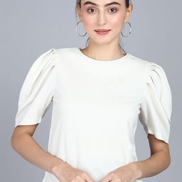Mast & Harbour Puff Sleeves Regular Top-image-29