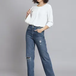 NoBarr Puff Sleeve Round Neck Top-picture-15