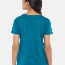 Honey by Pantaloons Women Teal Typography Printed T-shirt-picture-30