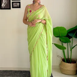 Anouk Pure Georgette Saree-image-39
