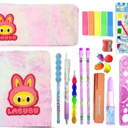 labubu labubu stationery combo art craft kit Art Plastic Pencil Box-picture-15