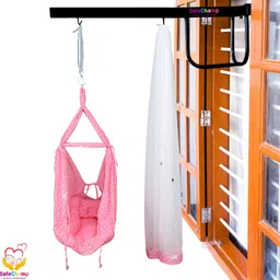 safechamp Roxy Baby Swing With Mosquito Net, Pillow, Spring And Metal Window Cradle Hanger-picture-19