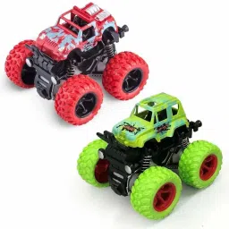 Pack of 2 Unbreakable cars toys for boys Mini Monster Trucks 4wd F-18